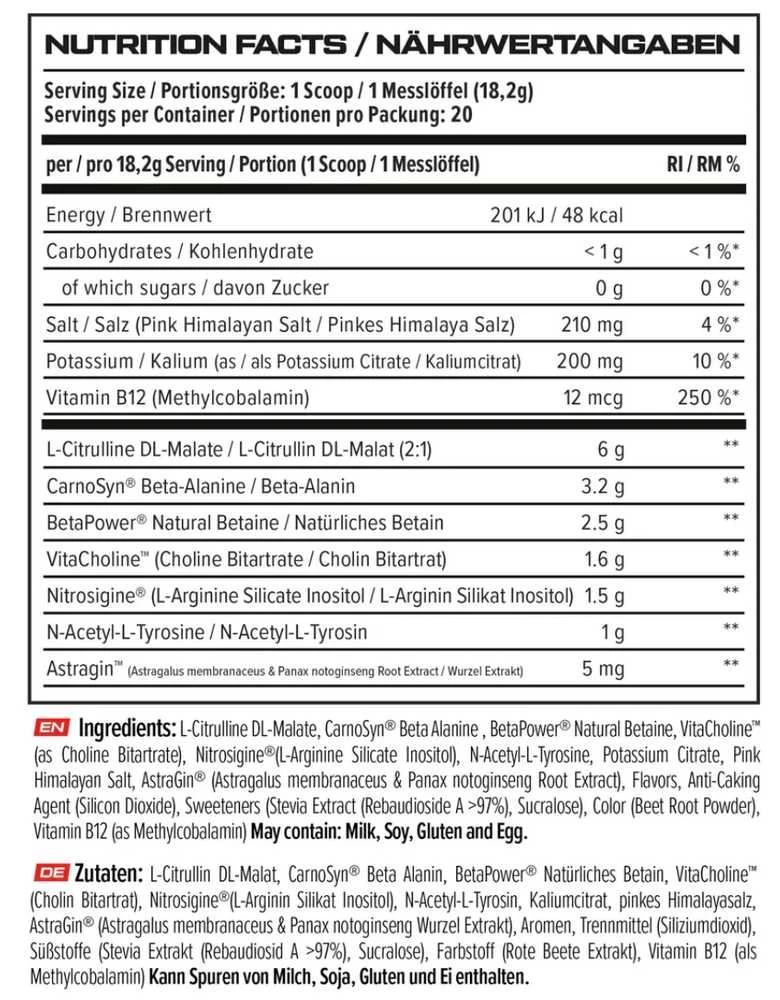 Vast Sports VAST V8 Nitro 20 porc. 364 g : Skonis - Uogų (pumpberry)