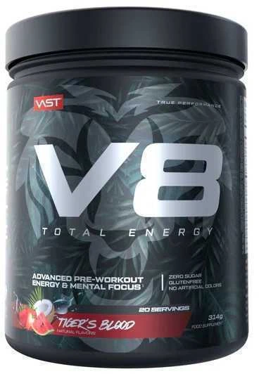 Vast Sports VAST V8 Total Energy 20 porc. : Skonis - Apelsinų ir pasifliorų (Captain Jack)