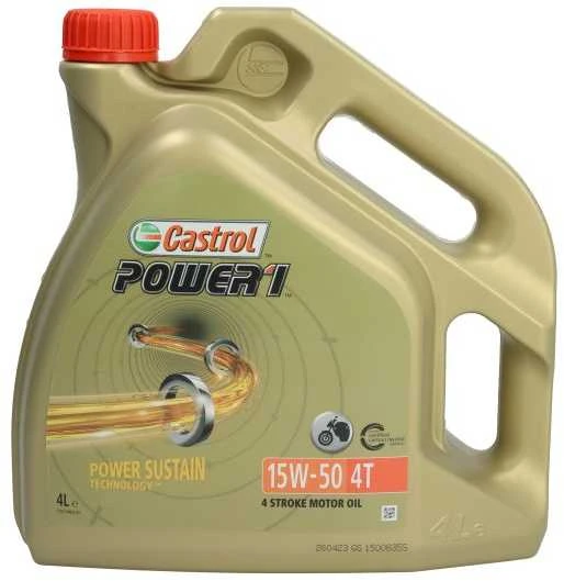 Alyva motociklams Castrol Power 1 15W50, 4L