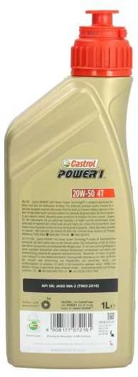Alyva motociklams Castrol Power 1 20W50, 1L