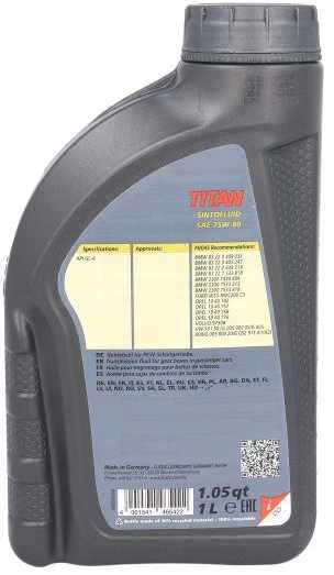 Fuchs Oil Transmisinė alyva Fuchs Titan SINTOFL.75W80, 1L