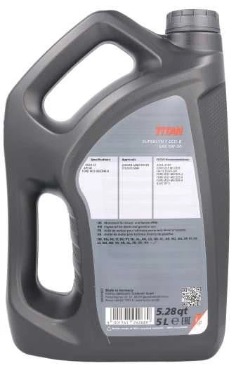 Fuchs Oil Variklio alyva Fuchs Titan SUP.F ECOB5W20, 5L