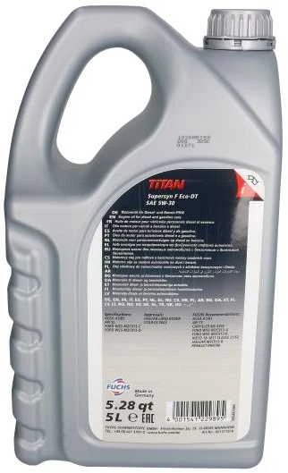 Fuchs Oil Variklio alyva Fuchs Titan SUP.F ECODT 5W30, 5L