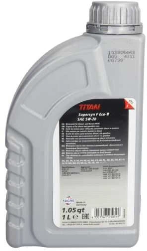Fuchs Oil Variklio alyva Fuchs Titan SUP.F ECOB 5W20, 1L