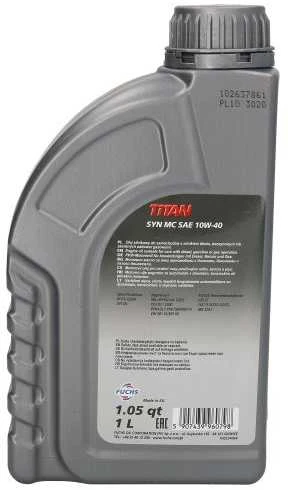 Fuchs Oil Variklio alyva Fuchs Titan SYN MC 10W40, 1L