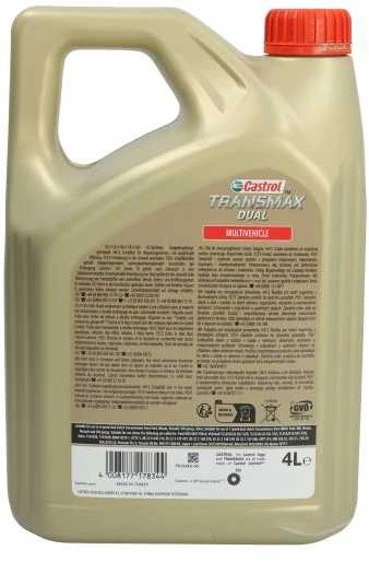 Transmisinė alyva Castrol Transmax DUAL MV, 4L