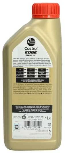 Variklinė alyva Castrol Edge 0W20 C5, 1L