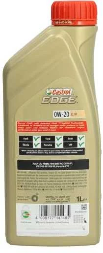 Castrol Alyva Edge 0W/20 LL IV sintetinė varikliams 1L