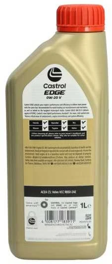Castrol Alyva Edge Titanium 0W/20 sintetinė varikliams 1L