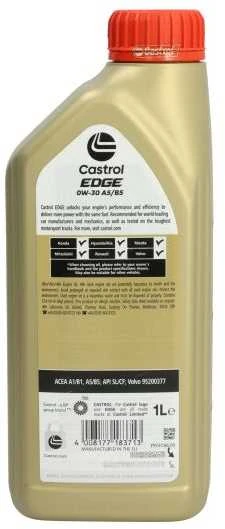Castrol Alyva Edge Titanium FST 0W-30 sintetinė varikliams 1 L