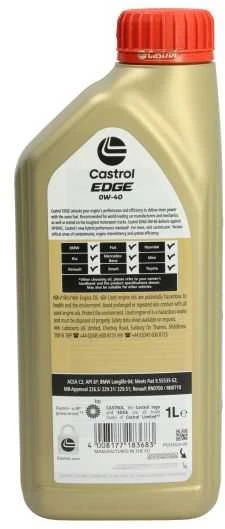 Variklinė alyva Castrol Edge 0W40, 1L