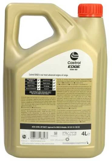 Variklinė alyva Castrol Edge 10W60 SUPERCAR, 4L