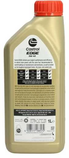 Variklinė alyva Castrol Edge 5W40, 1L