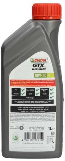 Variklinė alyva Castrol GTX 10W40 A/B, 1L