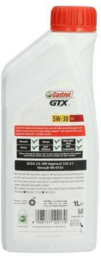Variklinė alyva Castrol GTX 5W30 C4, 1L