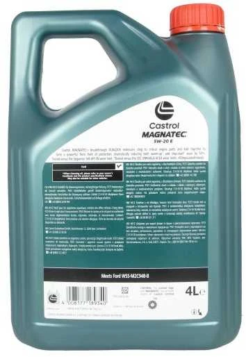 Variklinė alyva Castrol Magnatec 5W20 E, 4L