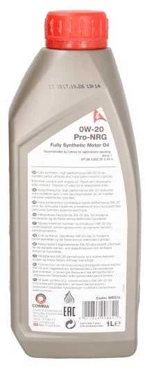 Variklio alyva Comma PRO-NRG 0W20, 1L