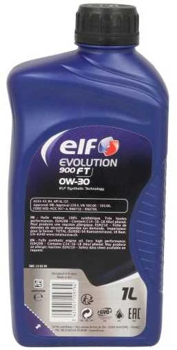 Variklio alyva ELF Evolution 900 FT 0W30, 1L