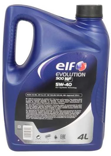 Variklio alyva ELF Evolution 900 NF 5W40, 4L
