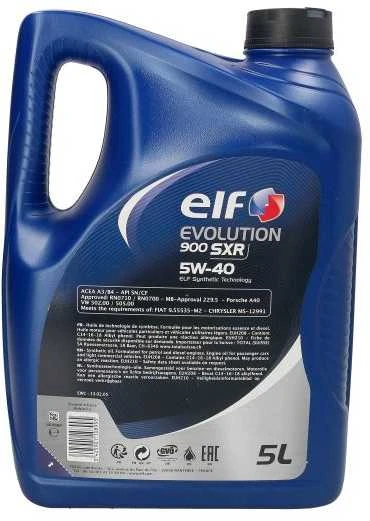 Variklio alyva ELF Evolution 900 SXR 5W40, 5L