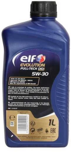 Variklio alyva ELF Evolution Fulltech DID 5W30, 1L