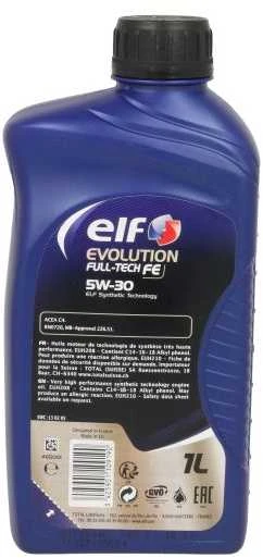 Variklio alyva ELF Evolution Fulltech FE 5W30, 1L