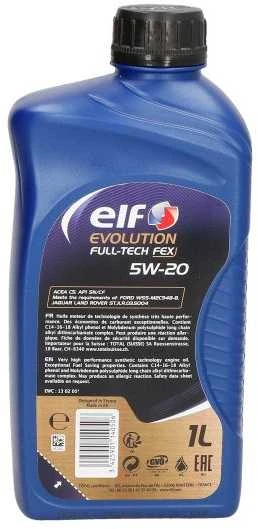 Variklio alyva ELF Evolution Fulltech FEX 5W20, 1L