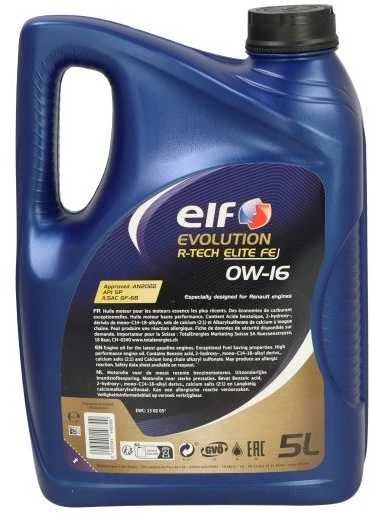 Variklio alyva ELF Evolution R-TECH ELITE 0W16, 5L