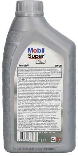 Mobil Alyva SUPER 3000 FORMULA V 0W/20 sintetinė varikliams 1 L