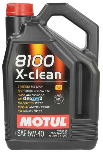Alyva MOTUL 8100 X-clean 5W40 4ltr (104720)
