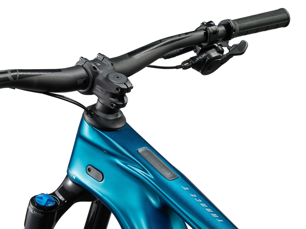 Elektrinis kalnų dviratis Giant Trance X Advanced E+ Elite 2 | spalva: Gloss Sea Sparkle | dydis: L
