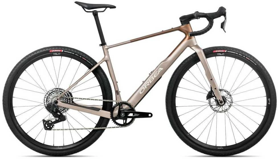 Žvyrkelis dviratis Orbea Terra M31eTEAM 1X Nickel Met Cinnamon (2026)
