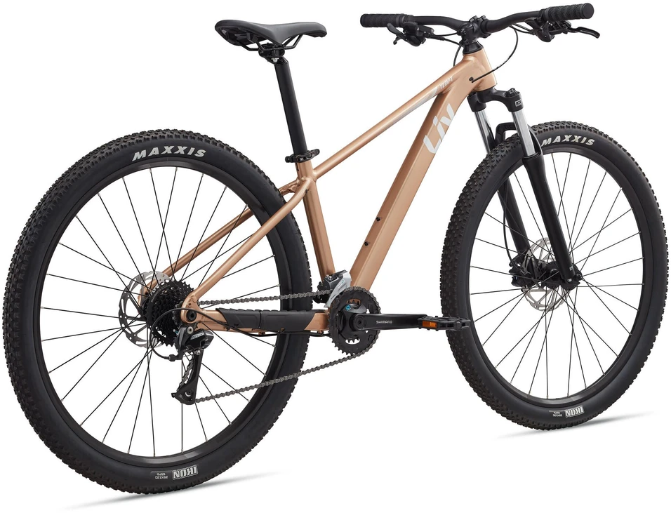 None Vaikiškas dviratis LIV Tempt 3, 27.5" XS, aukso kviečių spalvos
