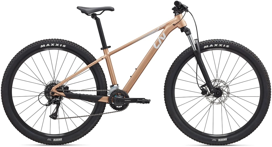 None Vaikiškas dviratis LIV Tempt 3, 27.5" XS, aukso kviečių spalvos