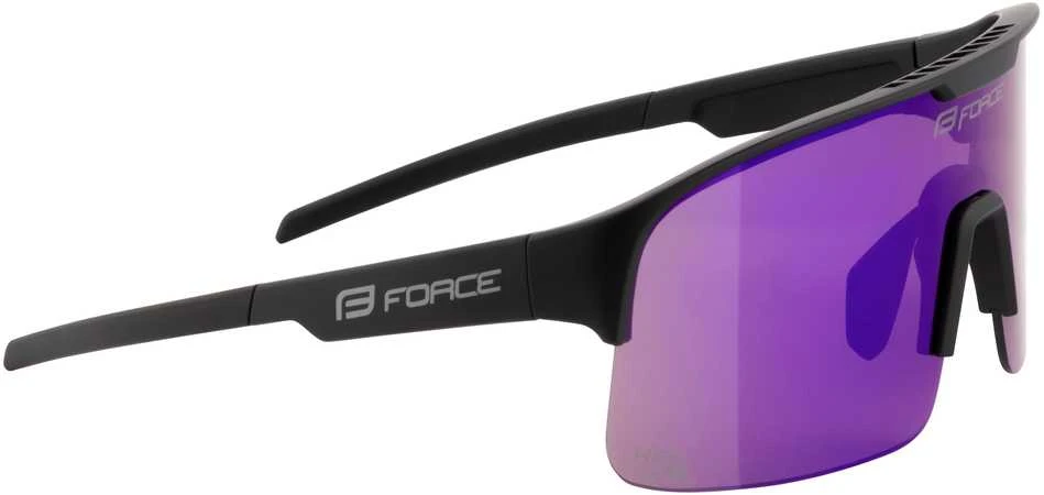 Sportiniai akiniai Force Spire juodi su violetiniais lęšiais