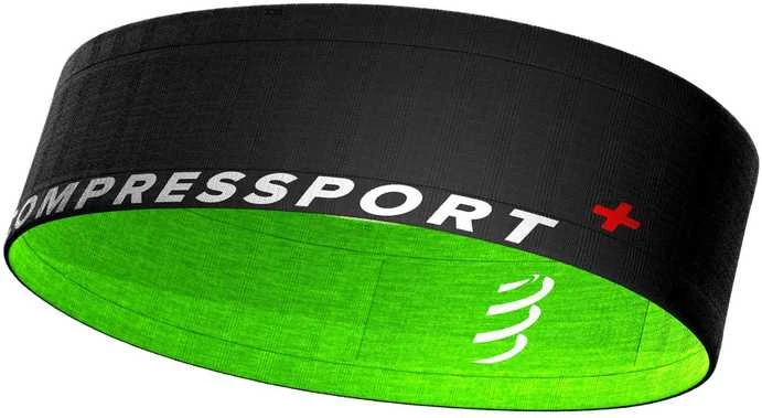 Compressport Free Belt diržas juodas su žalia