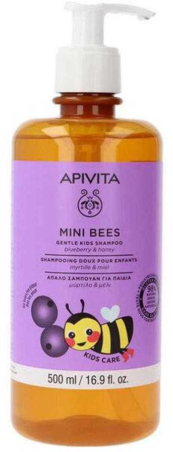 "Apivita Mini Bees" vaikiškas šampūnas "Blueberry-Honey" 500ML