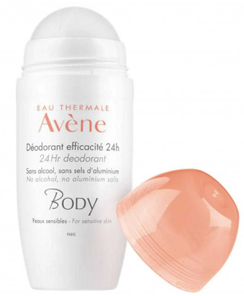 Avène 24h rutulinis dezodorantas su nusegtu dangteliu