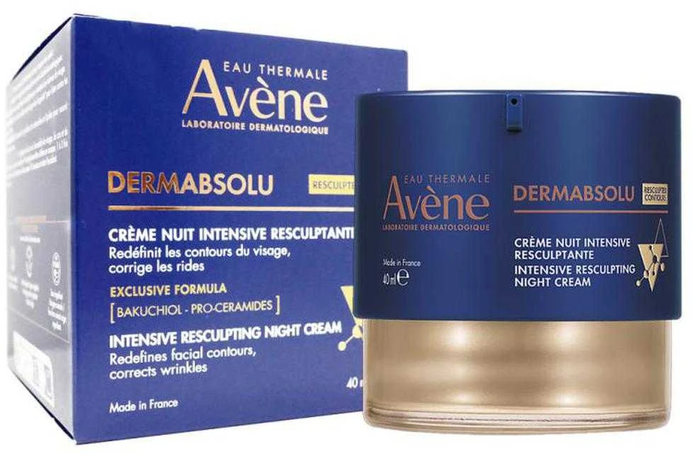 Avene DermAbsolu Night Regenerating Balm naktinis veido kremas, 40 ml