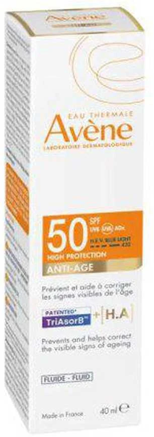 Avéne Expert Anti-Aging Fluid SPF 50 apsauginis fluidas nuo saulės, 40 ml