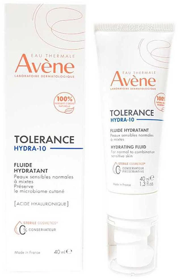 "Avene Tolerance Hydra-10" drėkinamasis veido fluidas 40ml