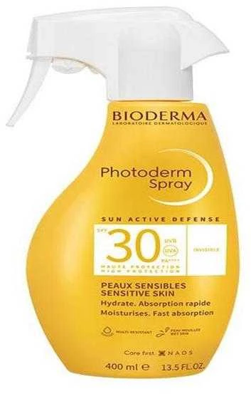 Bioderma Photoderm Purškiklis Invisible SPF 30 purškiama apsauginė priemonė nuo saulės jautriai odai, 300 ml