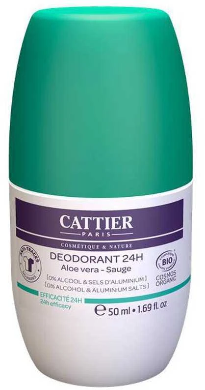Cattier Paris rutulinis dezodorantas su alavijais 50ml