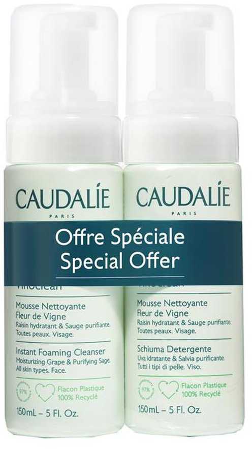 "Caudalie Vinoclean Duo" momentinis putojantis valiklis 2x150ml