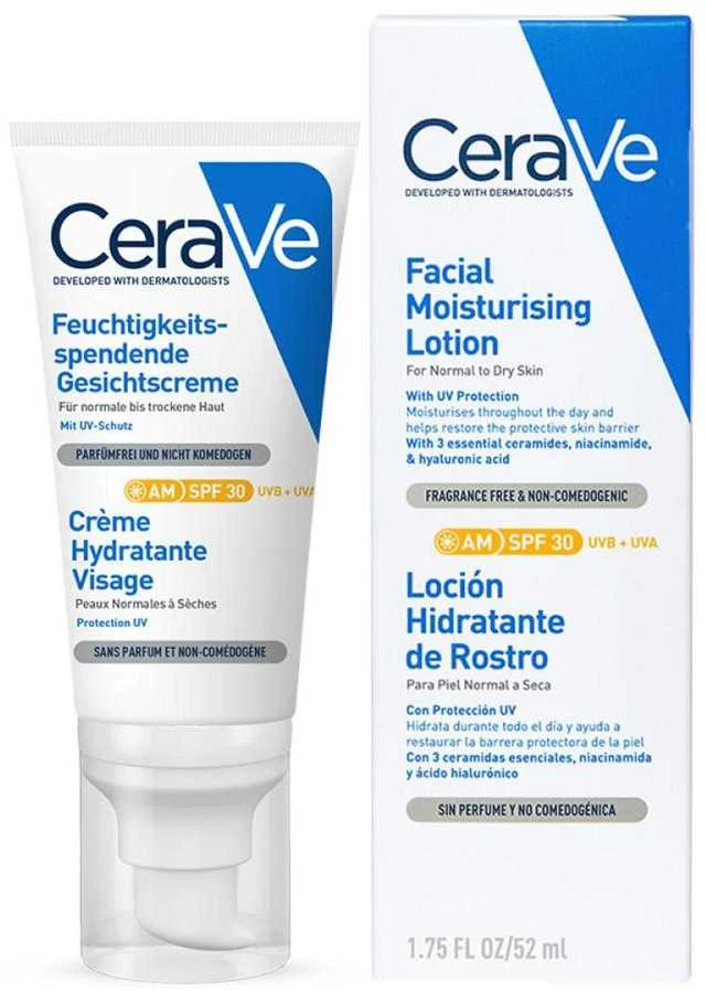 Drėkinamasis veido losjonas Cerave Facial Moisturising Lotion SPF30, 52 ml