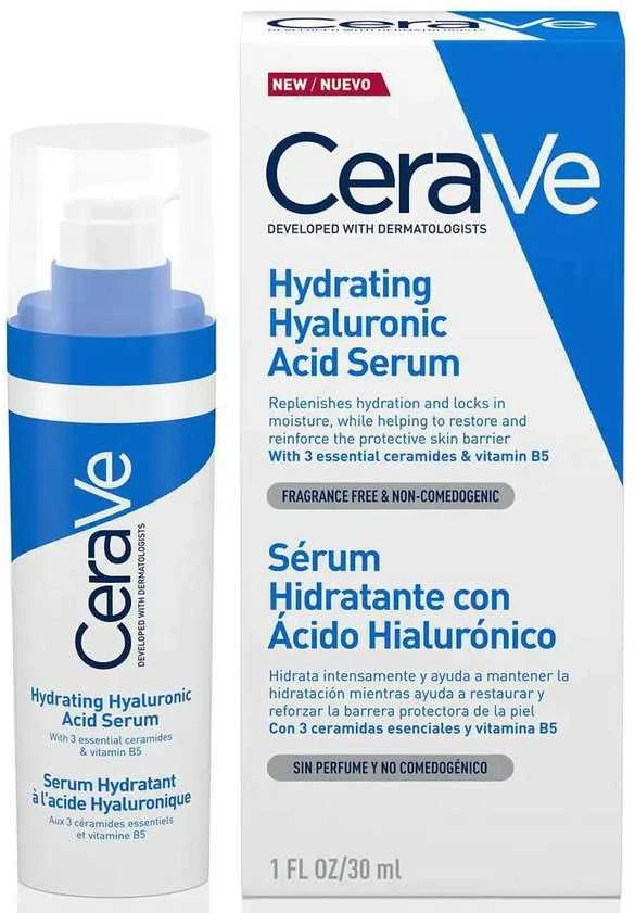 Drėkinamasis veido serumas su hialuronu Cerave Hydrating Hyaluronic Acid, 30 ml