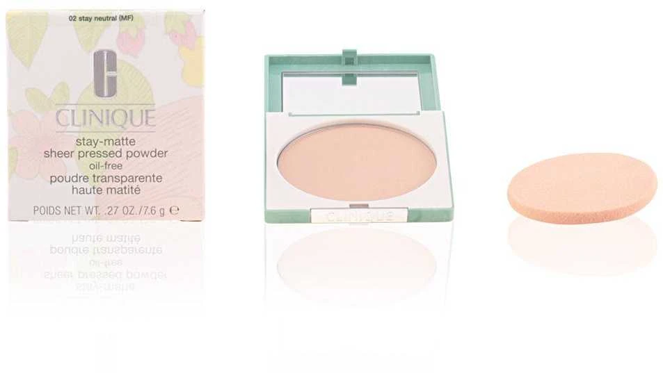 Clinique Stay Matte Sheer Pressed Powder kompaktinė pudra, atspalvis: 101 Invisible Matte, 7.6 g