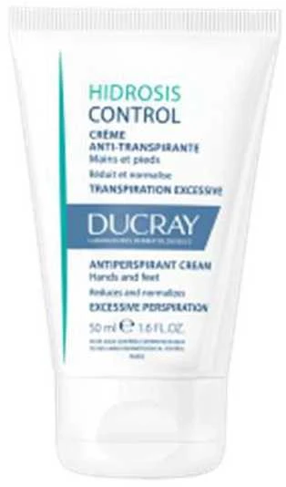 Ducray Hydrosis Control Kreminis prakaitavimą normalizuojantis kremas veidui, rankoms ir pėdoms, 50 ml