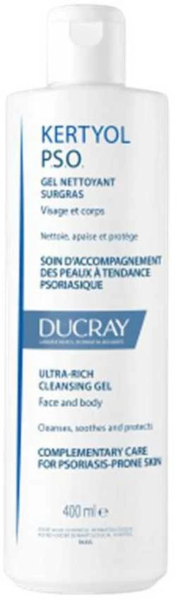 Veido ir kūno prausiklis Ducray Kertyol Pso Surgras Gel, 400ml