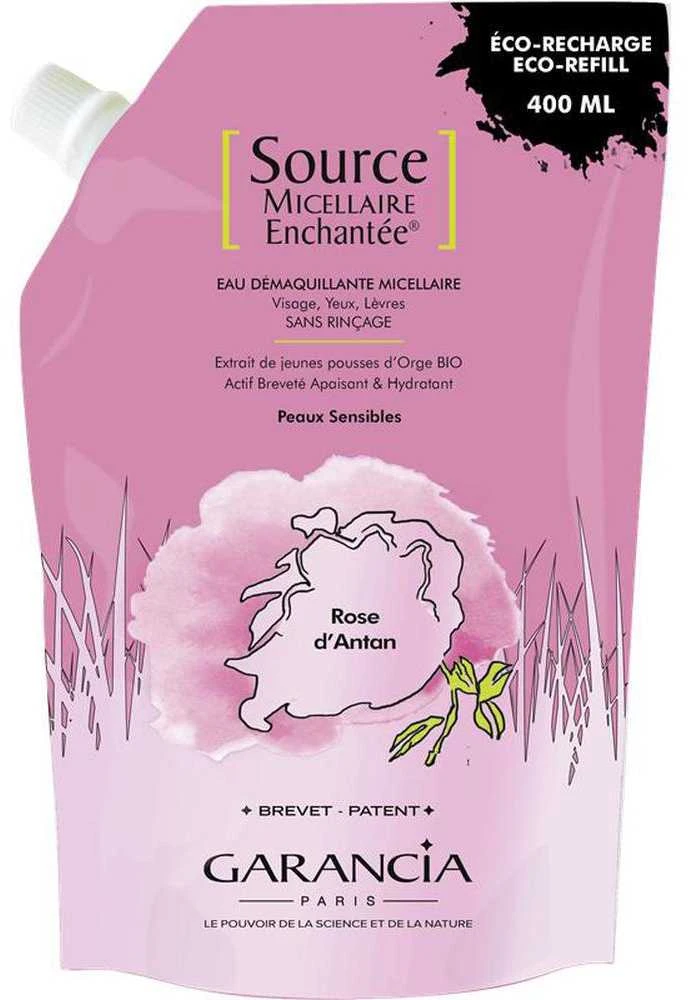 Garancia Source Micellaire Enchanté Rose Of Yesteryear Eco-Refill makiažo valiklis, 400 ml